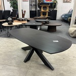 Salontafel Deensovaal, Mango, zwart